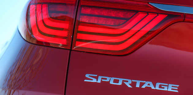Elegante il posteriore della nuova Kia Sportage