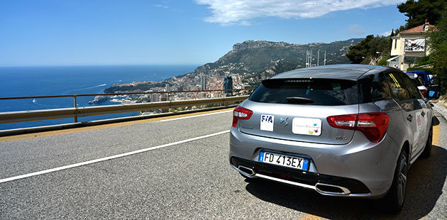 L'arrivo a Monte-Carlo. La DS 5 Hybrid4 è stata impeccabile sotto ogni punto di vista