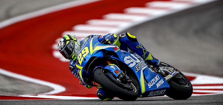 Rientra nella top ten Andrea Iannone, unico esponente Suzuki rimasto in gara