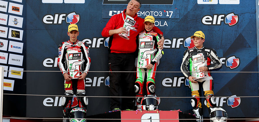 Il podio PreMoto3 125