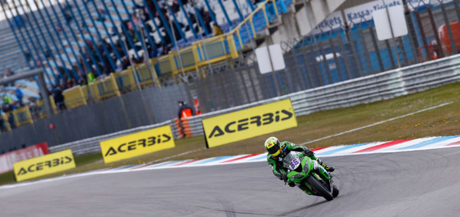 Michael Canducci è settimo con la Kawasaki ZX-6R di Puccetti
