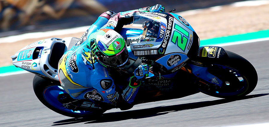 Primo arrivo nella top ten per Franco Morbidelli con la Honda della EG 0,0 Marc VDS (Foto Claudia Cavalleri)