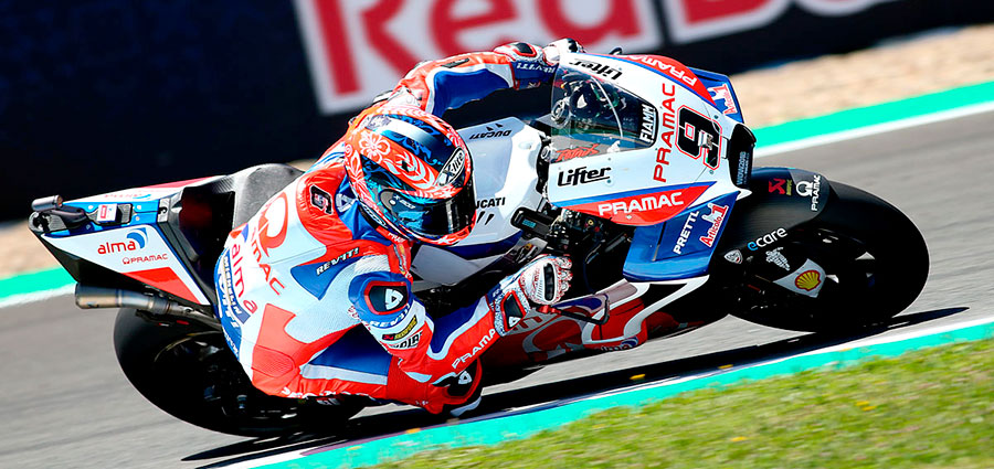 Danilo Petrucci con la Ducati di Alma Pramac chiude ai piedi del podio (Foto Claudia Cavalleri)