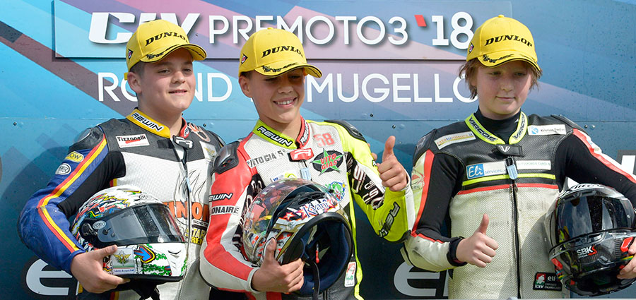 Il podio della Premoto3