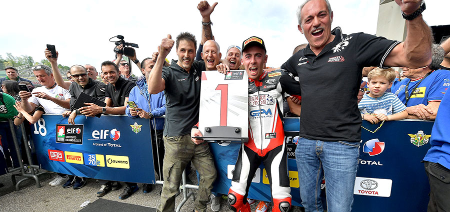 Nella Supersport 600 a trionfare è stato Roberto Mercandelli