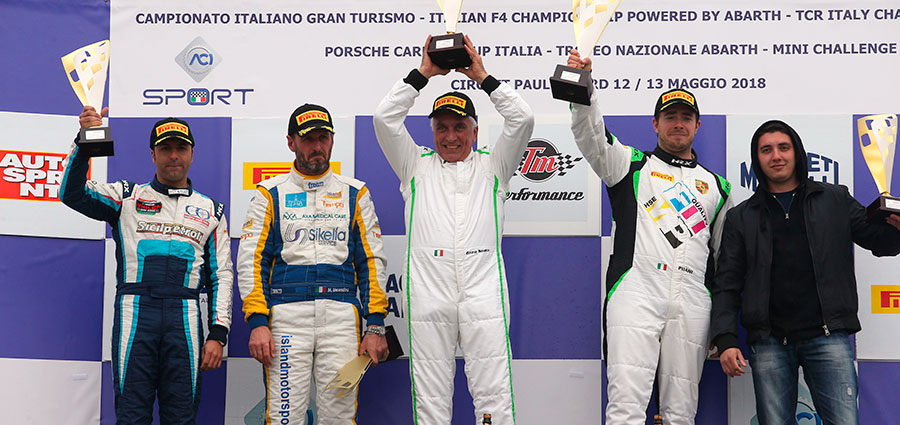 Podio GT Cup di gara 2