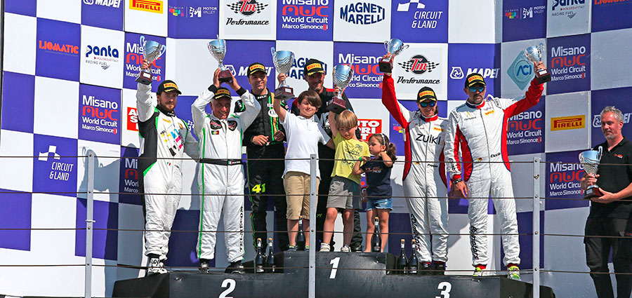 Gran festa sul podio GTCup di gara 2