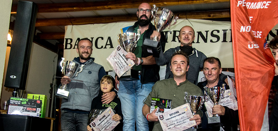 Il podio della categoria Adventure del Transsylvania Trophy 2018
