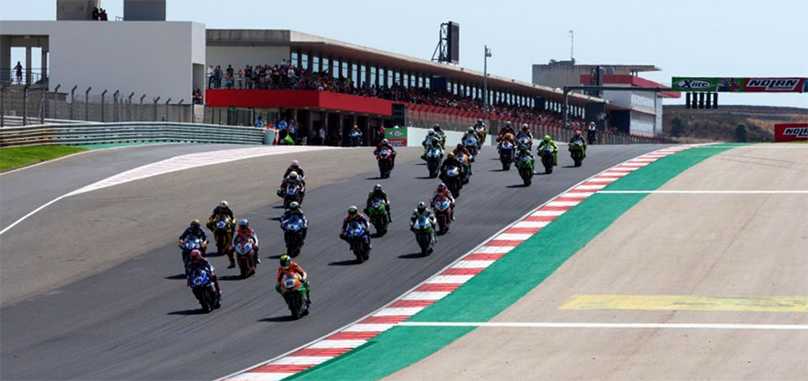 Lo start della gara WSSP di Portimao 
