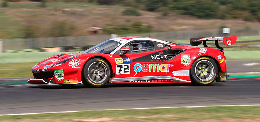 Piazza d'onore in prima manche per la Ferrari 488 di Antonio Fuoco ed Eddie Cheever jr