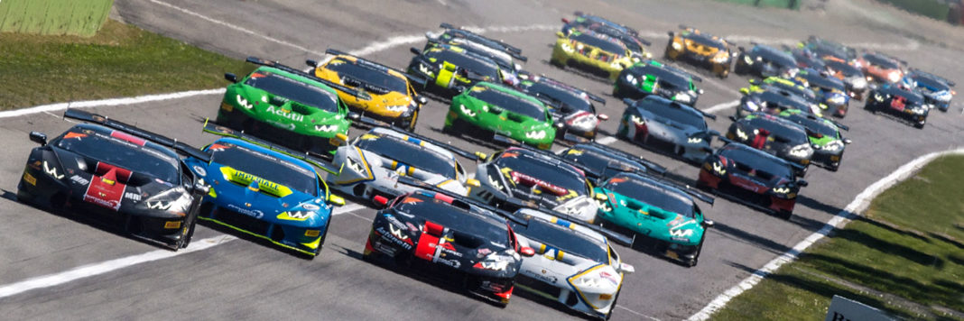 Lo start di gara 1 del Lamborghini Supertrofeo all’Autodromo Nazionale di Monza