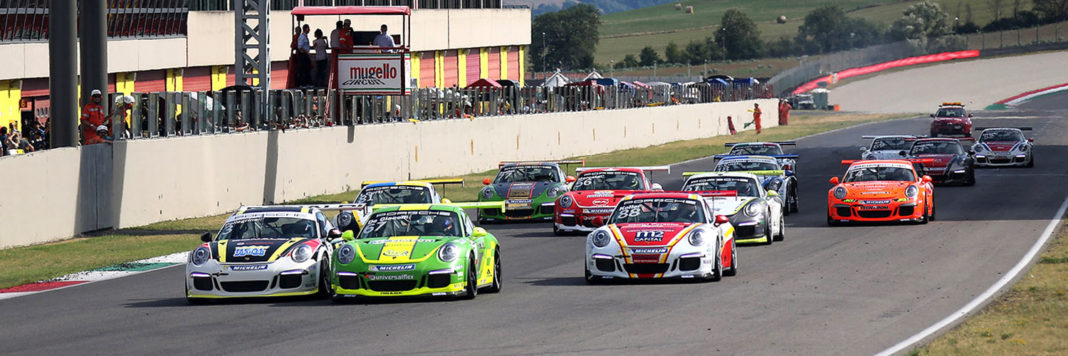Carrera-Cup-Mugello-Start1 Lo start di gara 1 della Porsche Carrera Cup Italia al Mugello