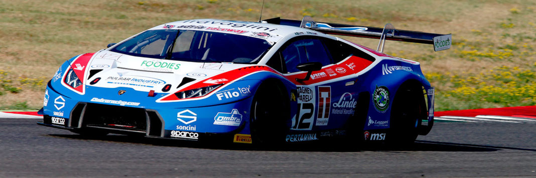Campionato-Italiano-GT-Imola-beretta Michele Beretta e Alex Frassineti con la Lamborghini Huracan della Ombra si aggiudicano gara 1 di Imola