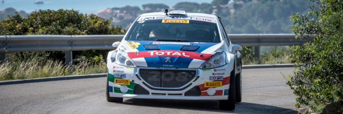 Paolo Andreucci, al volante della Peugeot 208 T16 R5, incide il proprio nome sull’Albo d’Oro del Rally Elba