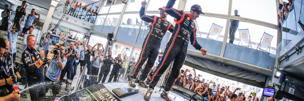 Thierry Neuville porta la Hyundai i20 Coupé Wrc al primo posto del Rally Italia Sardegna 2018