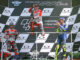 MotoGP, riscatto di Lorenzo al Mugello e la Ducati vola Il podio della MotoGP al Mugello con la coppia Ducati Lorenzo-Dovizioso e l'inossidabile Rossi (Foto Cavalleri-Betti)