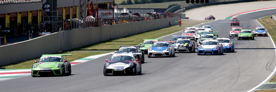 Porsche-Carrera-Cup-Italia-2018-Mugello-Start2 Lo start di gara 2 della Porsche Carrera Cup Italia al Mugello