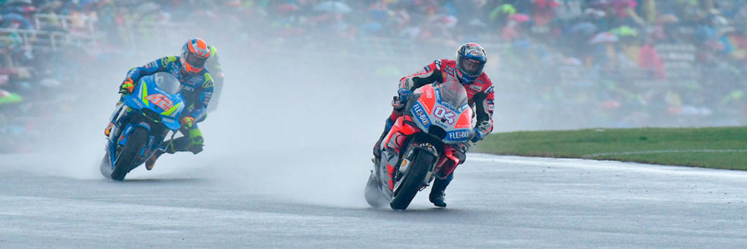 Dovizioso Andrea Dovizioso e Alex Rins per le prime due posizioni dell'ultimo podio della MotoGP 2018