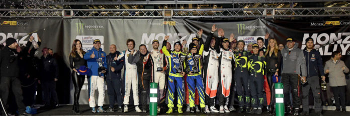 Grande festa finale sul podio del Monza Rally Show 2018 (Monza Eni Circuit/Bettiol)