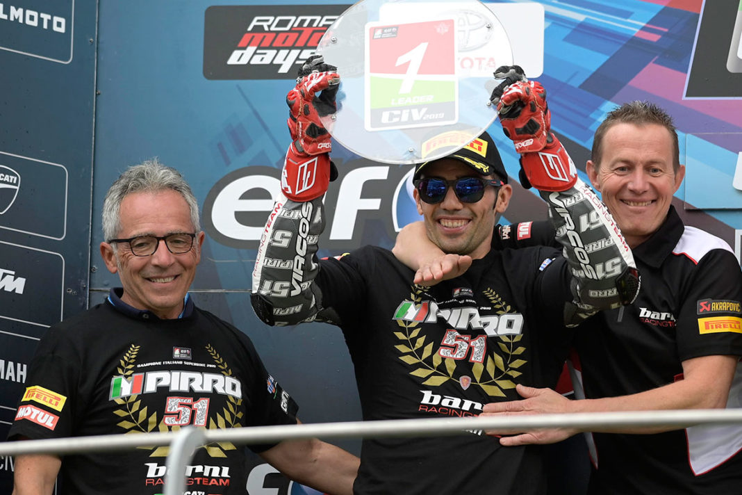 Come da pronostico Michele Pirro porta a casa il titolo SBK 2019