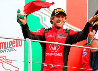 GT Endurance, Stefano Gai primo campione al Mugello Esulta Stefano Gai per la conquista del titolo Italiano della serie GT Endurance con la Ferrari 488 di Baldini 27