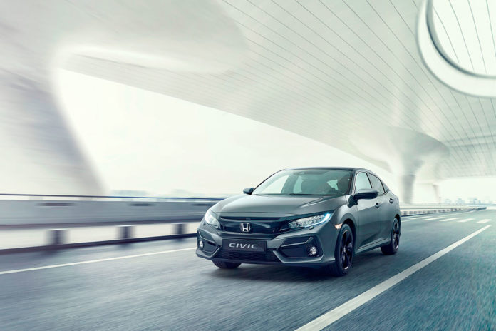 Honda-Civic-2020-Front Il nuovo look della Honda Civic pone l’accento sul frontale più pulito e aerodinamico