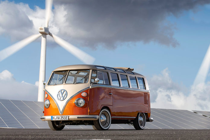 Rinnovato il design Volkswagen dell' e-Bulli con nuove colorazioni per gli esterni