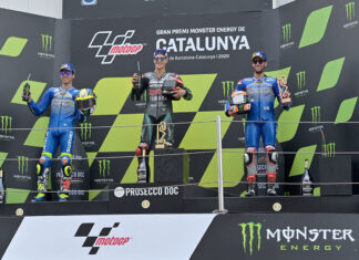 MotoGP, in Catalunya passa in vetta Quartararo MotoGP-2020-Catalunya-Podio